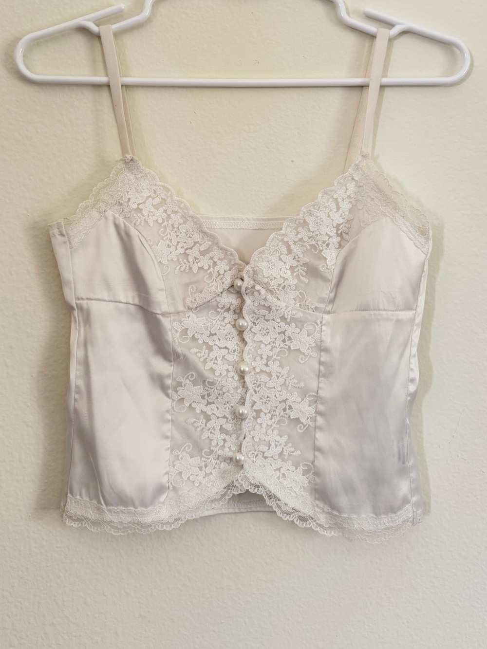 Ivory Lace Camisole Top